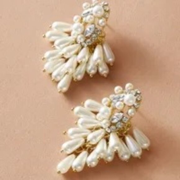 2/$24 Glam Streetwear Shiny Geometric Imitation Pearl & Rhinestone Dangle Drop - Picture 9 of 10